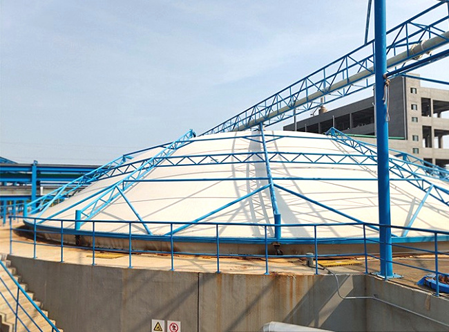 膜结构污水池盖