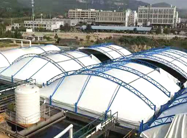 膜结构污水池盖