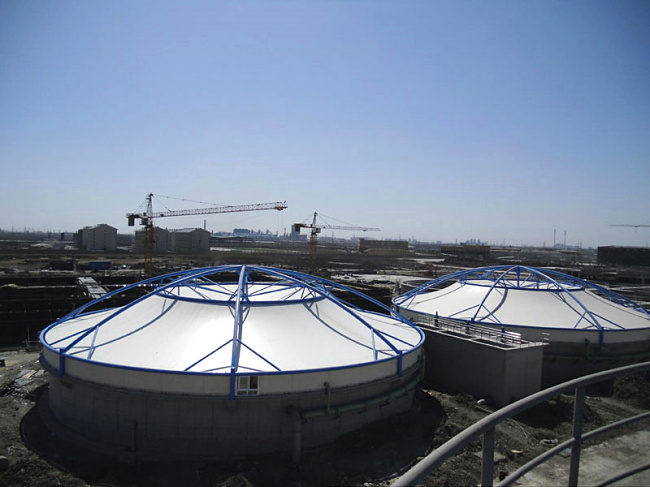 膜结构污水池盖